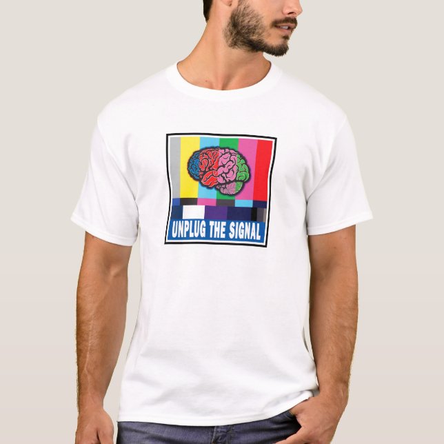 La version 2 organique de T-shirt "débranchez (Devant)