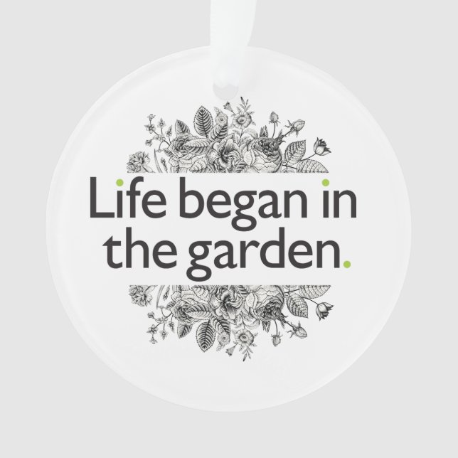 La vie a commencé dans le jardin (devant)