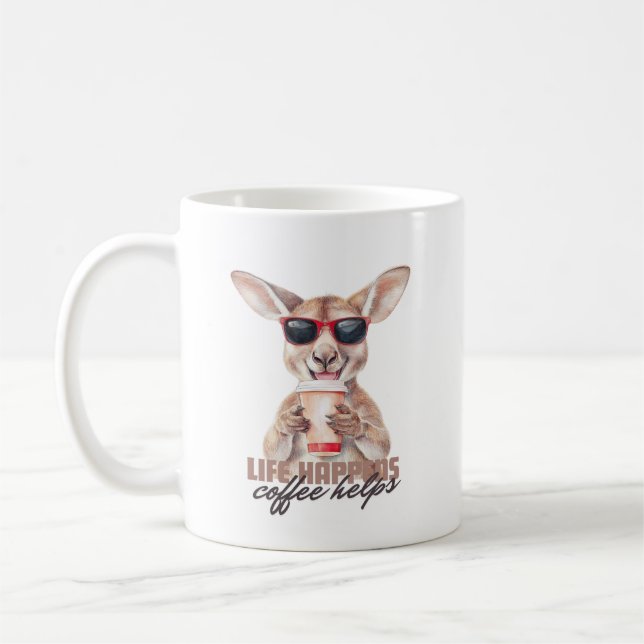 La Vie Arrive Café Aides, Aussie Style Mugs (Gauche)