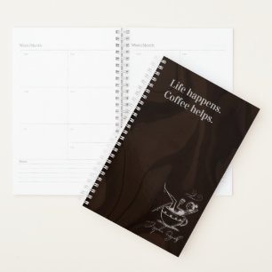 La vie arrive. Le café aide. Minimaliste