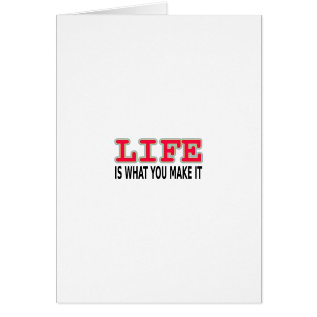 La Vie, c'est ce que tu en fais (Devant)