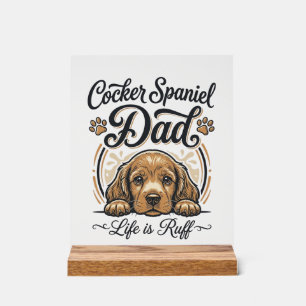 La vie de papa Cocker Spaniel est rude Vintage T-s
