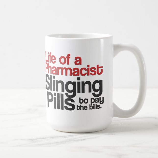 La vie d'une tasse de café de pharmacien (rouge) (Droite)