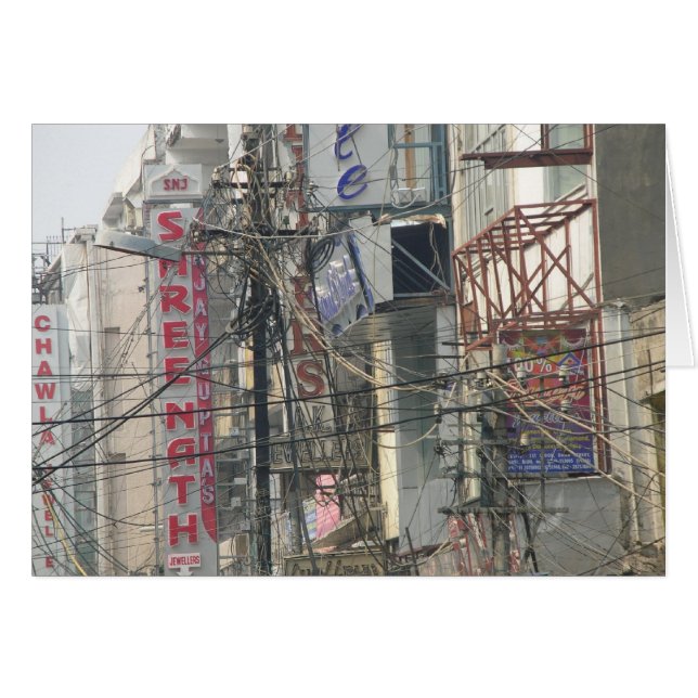 La vie en Inde : L'électricité (Devant horizontal)