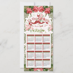La Vie En Rose - Calendrier, Carte postale, Signet