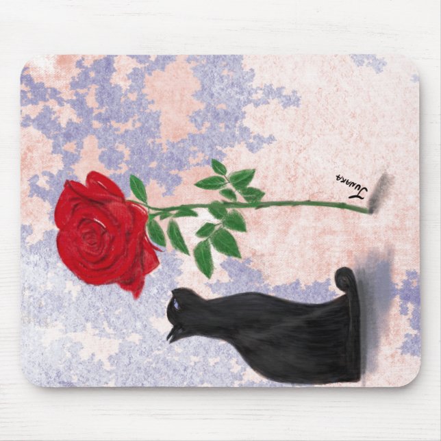la vie en rose de Pacha Mouse Pad (Front)