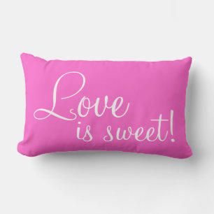 La vie en rose Lumbar Throw Pillow