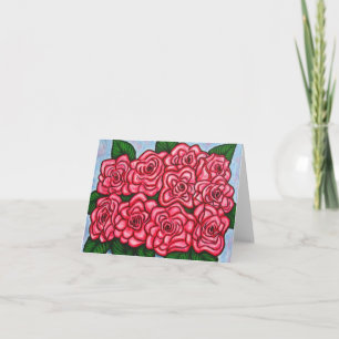 La Vie en Rose Note Card