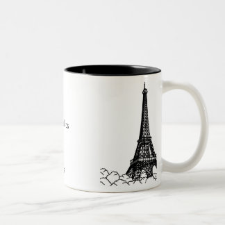 La vie en rose. Two-Tone coffee mug