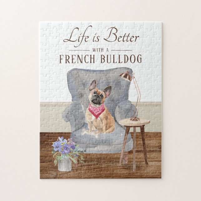 La Vie Est Avec Le Puzzle De Chien À Chien À Coup  (Vertical)