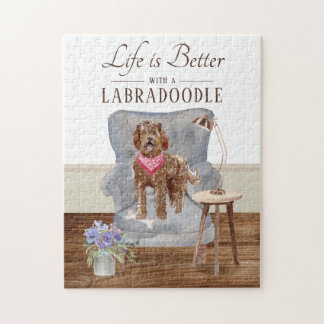 La Vie Est Avec Un Puzzle De Labradoodle