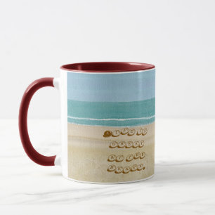 La vie est belle à la plage, mugs de plage
