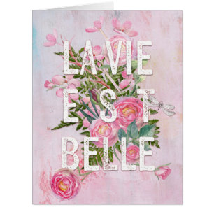 La vie est belle-Fleur Floral Vie magnifique