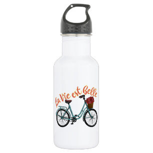 La Vie Est Belle French Bicycle 532 Ml Water Bottle
