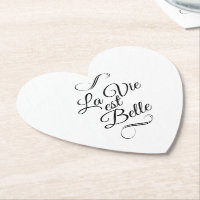 La vie est belle pillar candle