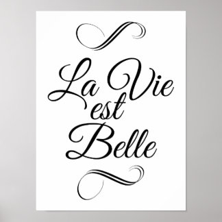 La vie est belle poster