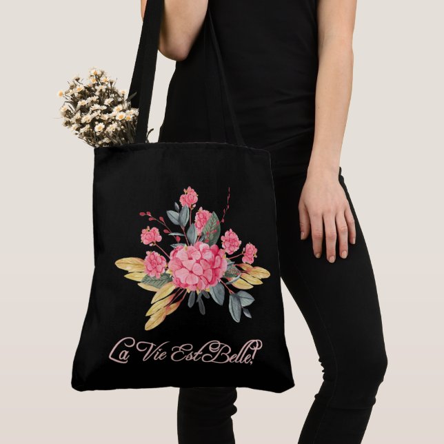 LA VIE EST BELLE TOTE BAG (Close Up)