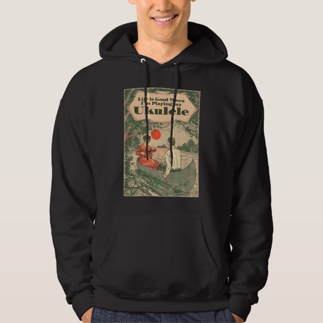 La vie est bon sweat - shirt à capuche de (Devant)