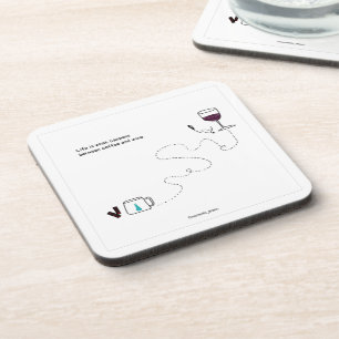 La vie est ce qui se passe Dessous de verre