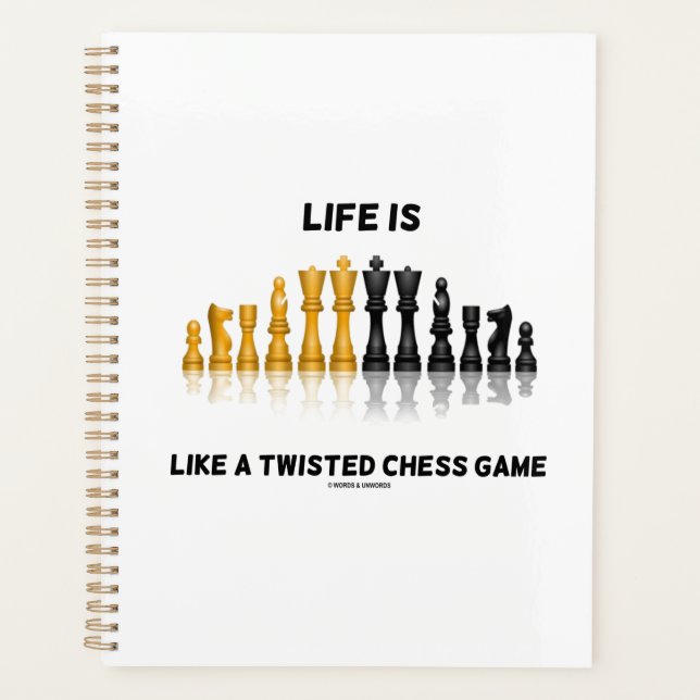 La vie est comme une partie d'échecs tordue Jeu d' (Devant)