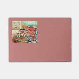 La "vie est des notes de post-it de roue de Ferris