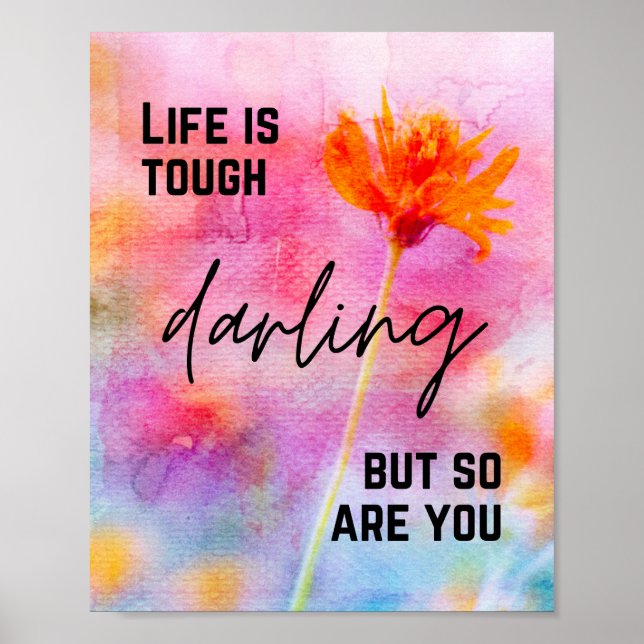 La vie est difficile Poster - Inspiration Wall Art (Devant)