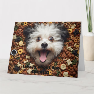 La vie est faite de friandises  Carte de vœux