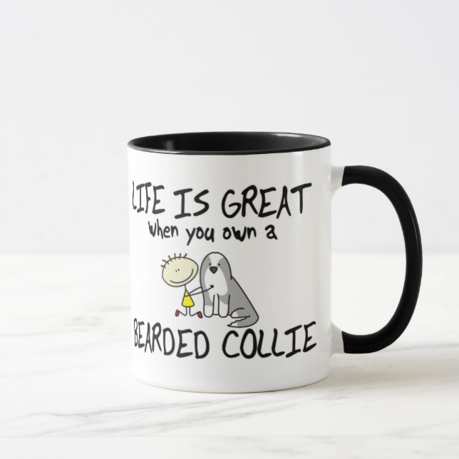 La vie est grande tasse barbue de colley (Droite)