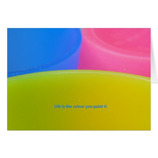 La vie est la couleur que vous la peignez (Devant horizontal)