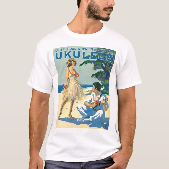 La vie est le T-shirt court léger de la douille (Devant)