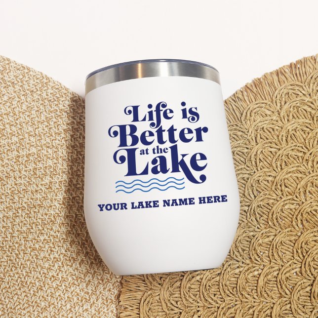 La vie est meilleure au lac Nom du lac personnalis (Créateur téléchargé)