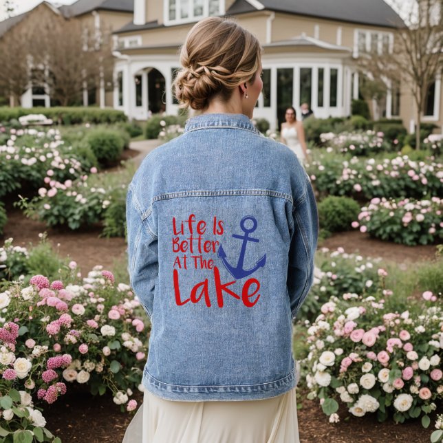 La vie est meilleure au Lake Denim Jacket (Mariage Retour)
