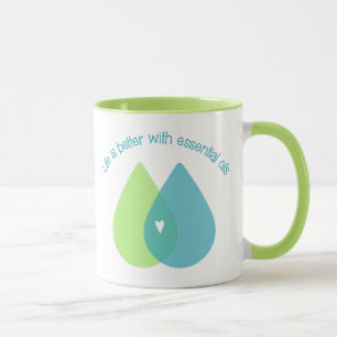 La vie est meilleure avec la tasse d'huiles