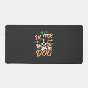 La vie est meilleure avec le vecteur de chien