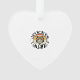 La vie est meilleure avec un chat design de t-shir