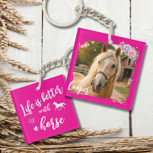 La vie est meilleure avec un cheval rose personnal