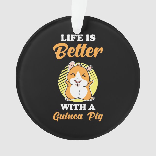La vie est meilleure avec un cochon de Guinée (devant)