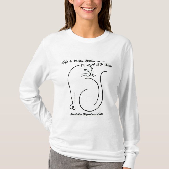La vie est meilleure avec un long T-shirt de (Devant)