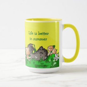 La vie est meilleure dans la tasse d'été