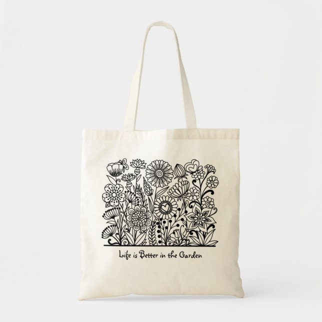La vie est meilleure dans le Sac fourre-tout d'imp (Devant)