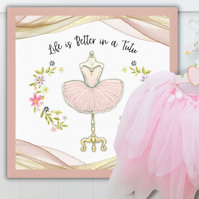 La vie est meilleure dans une toile tutu (Créateur téléchargé)