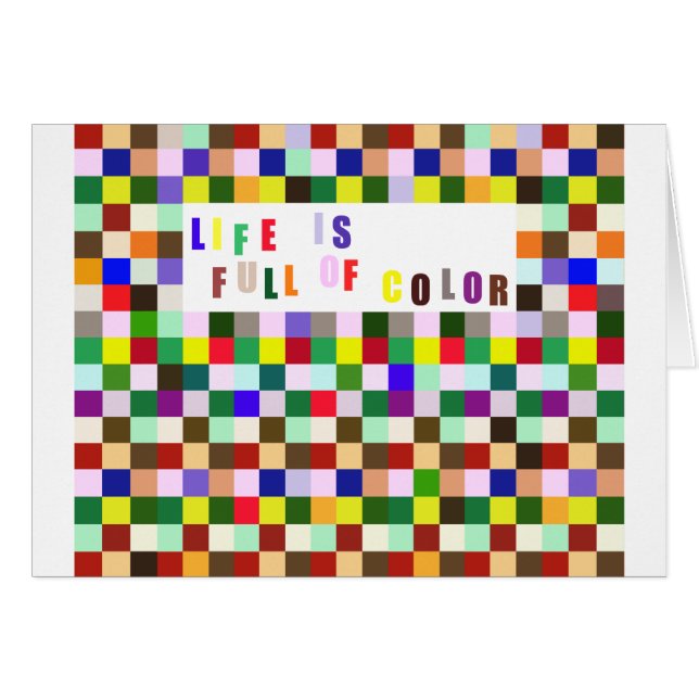 La vie est pleine de couleur (Devant horizontal)