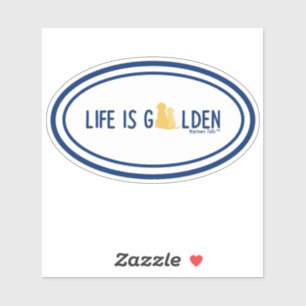 La Vie Est Sticker De Vinyle D'Or