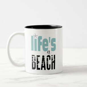 La vie est un café de plage Mug