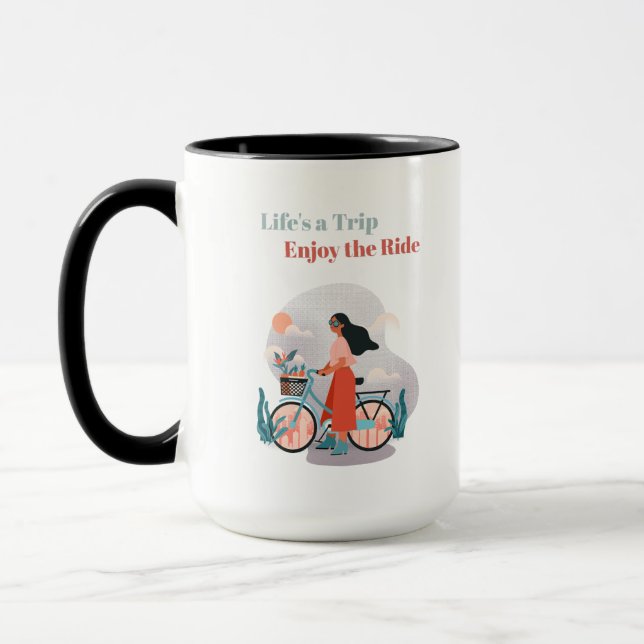 La vie est un voyage café Mug (Gauche)