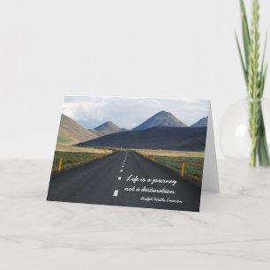 La vie est un voyage pas une carte de voeux de