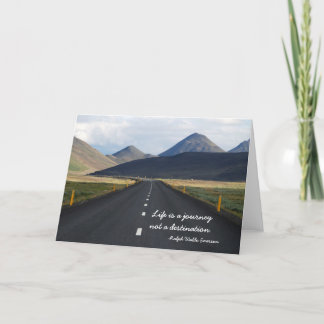 La vie est un voyage pas une carte de voeux de
