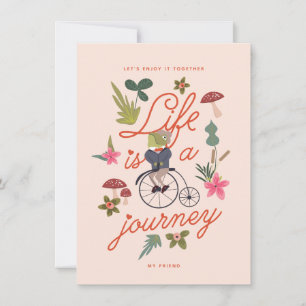 La vie est un voyage Valentine Carte de Vacances