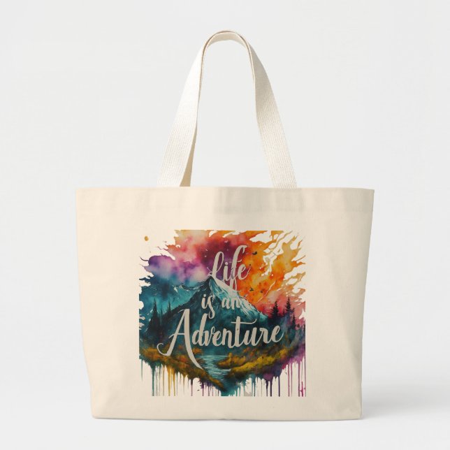 La vie est une aventure - Sac fourre-tout Jumbo (Devant)