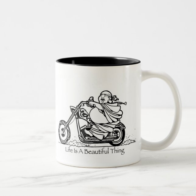 La vie est une belle tasse de café de Bouddha de (Droit)